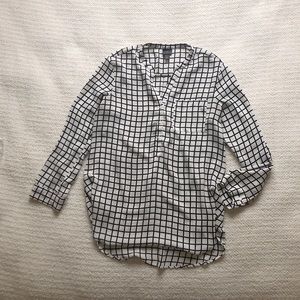 Long patterned Worthington blouse